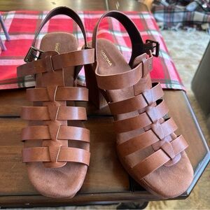 Sonoma Platform Sandals COGNAC Women's Sz 10
